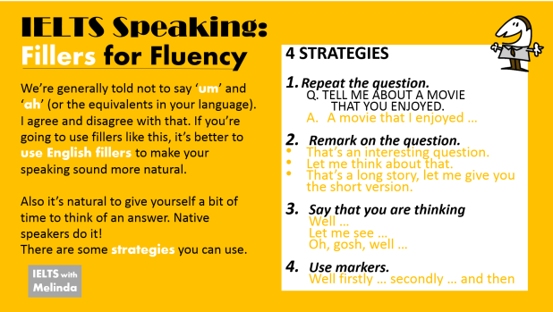 fillers for speaking fluency
